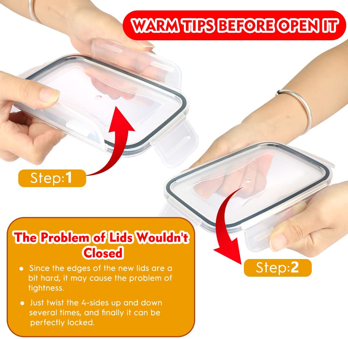 A&U 24pcs Airtight Food Storage Containers with Lids, Plastic Kitchen and Pantry Organization Canisters for Cereal, Dry Food, Flour and Sugar, BPA Free, Includes 24 Labels Black